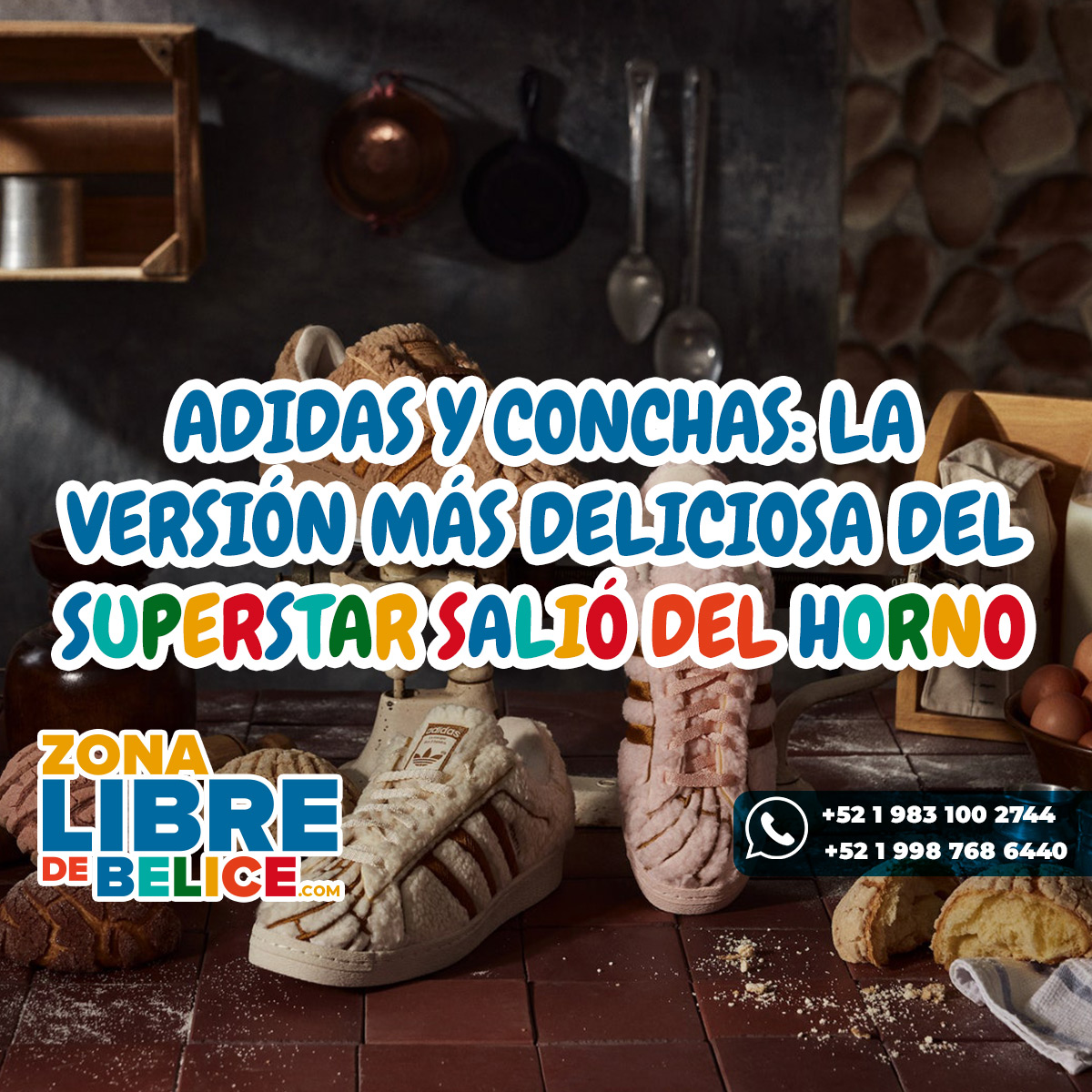 Adidas y conchas: la versión más deliciosa del Superstar salió del horno -  Zona Libre de Belice