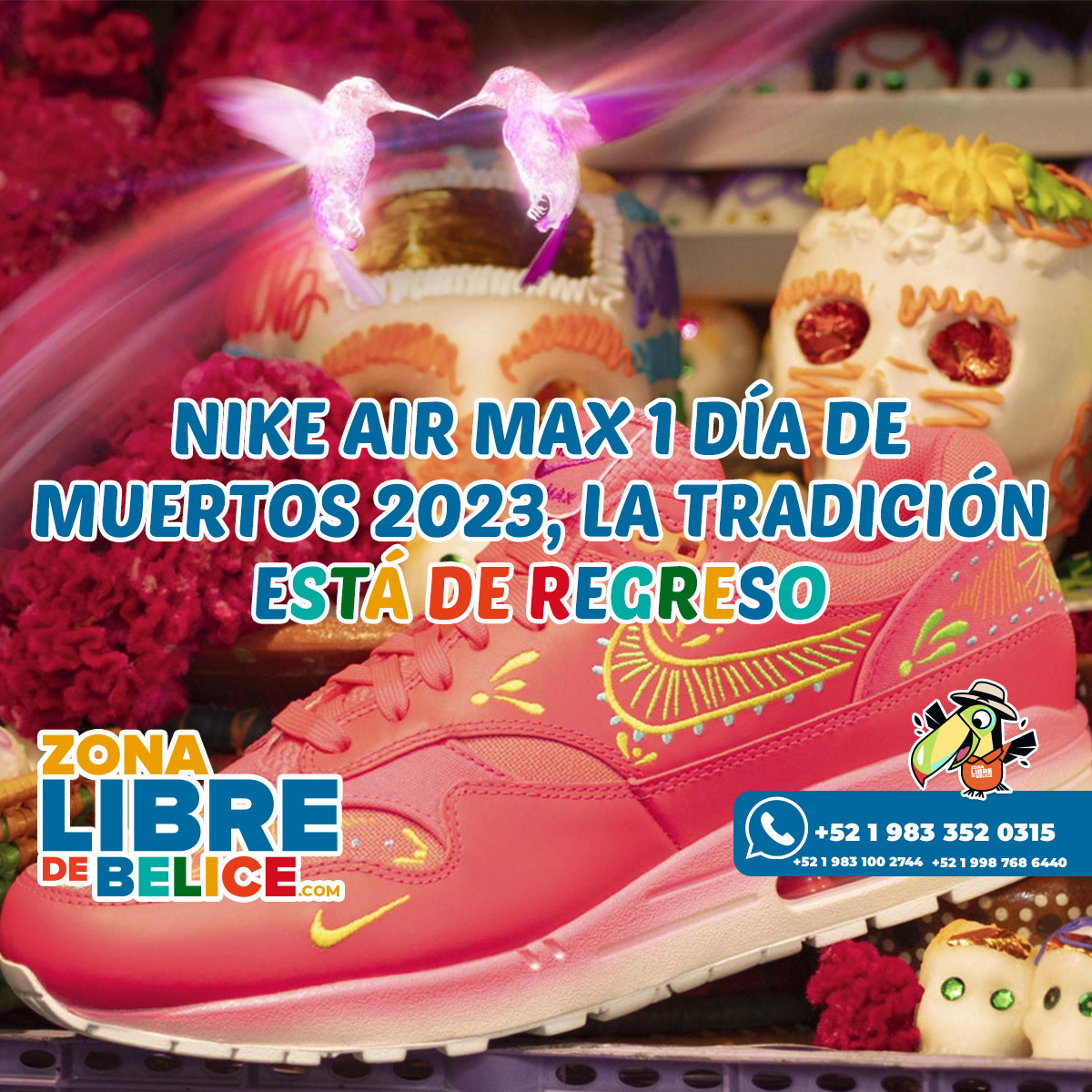 Nike Air Max 1 Día de Muertos 2023, la tradición está de regreso