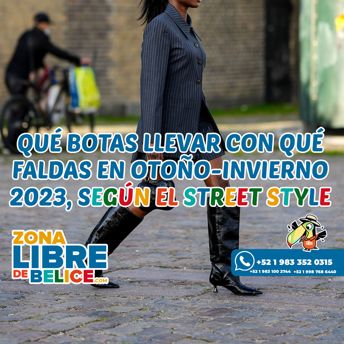 Cómo llevar faldas con botas puntiagudas en Otoño-Invierno 2023, según el  street style